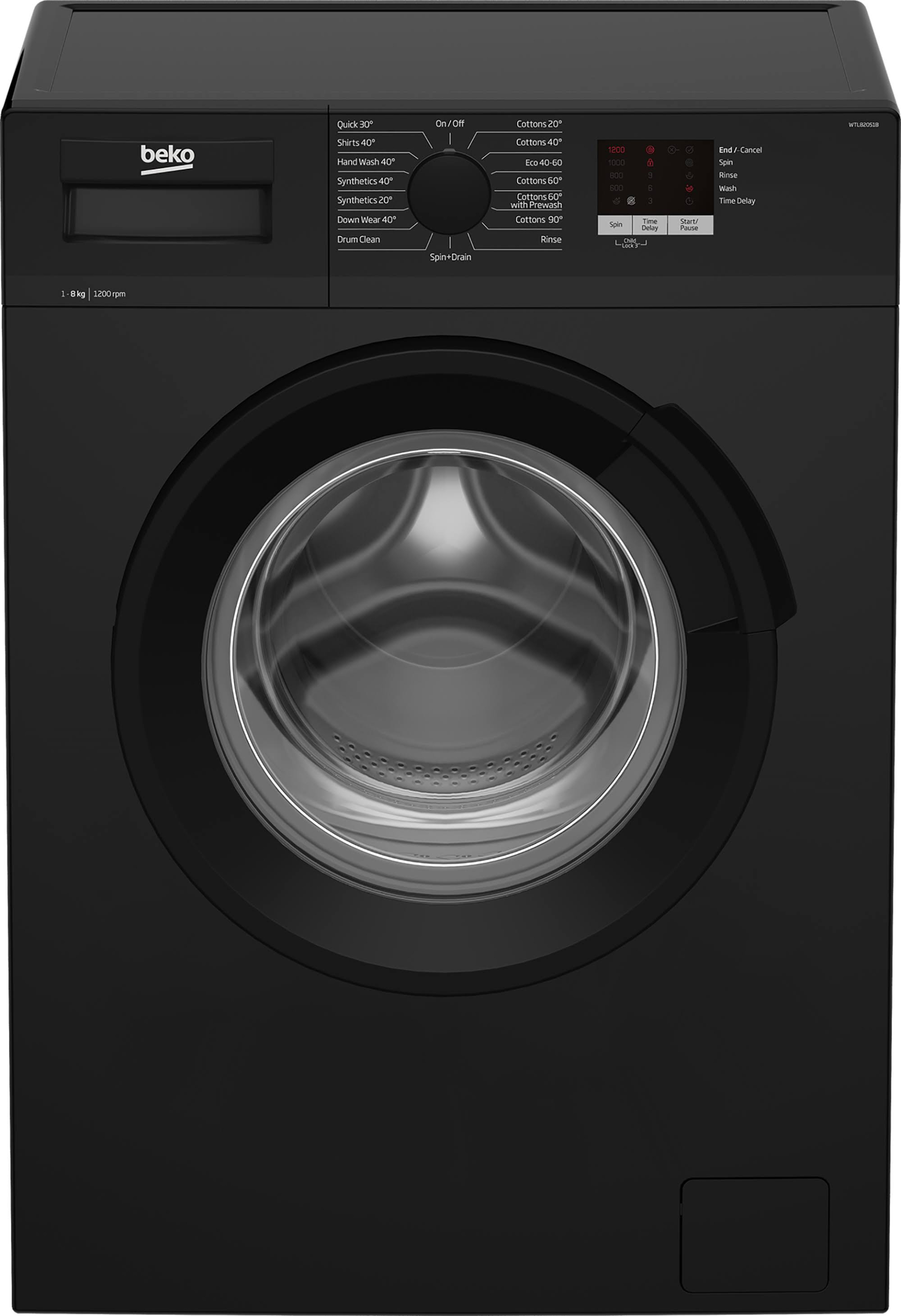 Beko WTL82051B 8kg 1200 Spin Washing Machine