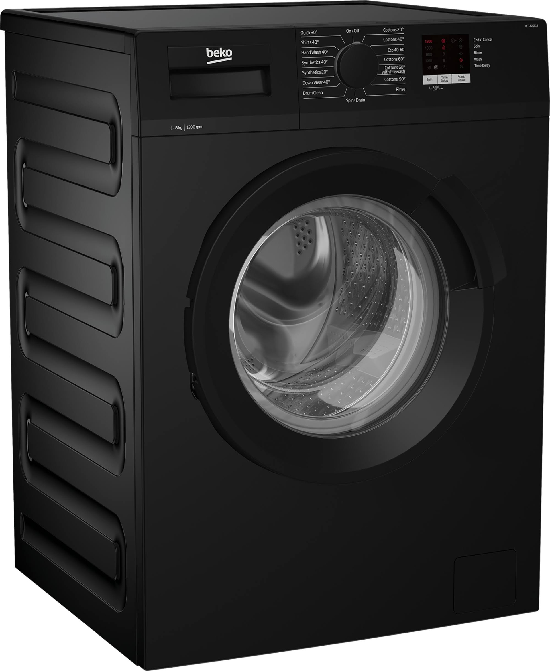 Beko WTL82051B 8kg 1200 Spin Washing Machine