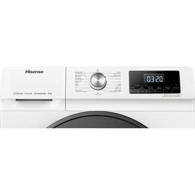 Hisense WFQA8014EVJM 8 kg 1400 RPM Washing Machine - White