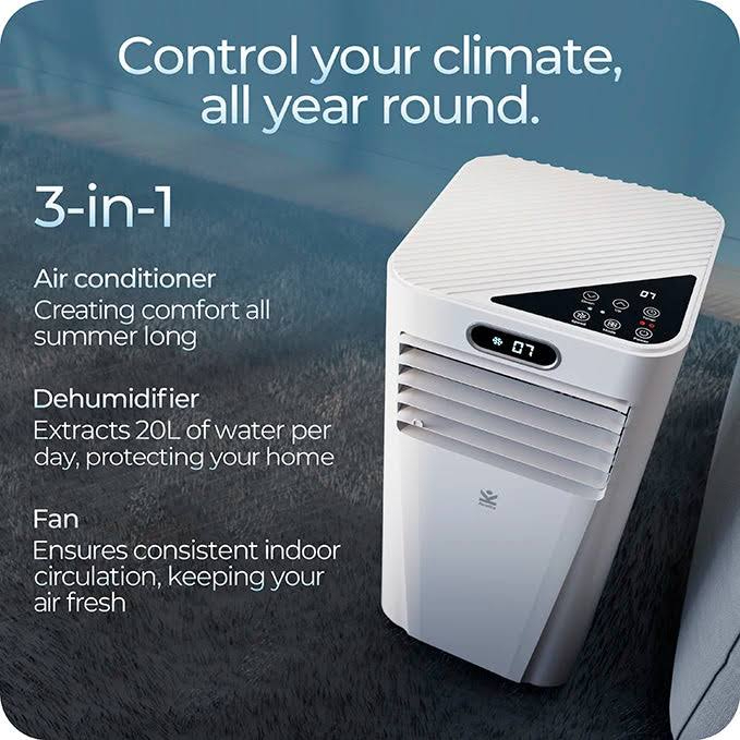 Avalla S-95 Portable Air Conditioner Unit, 2100W - 7,000BTU