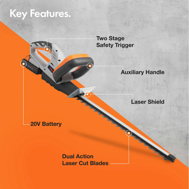 VonHaus 20V Cordless Hedge Trimmer