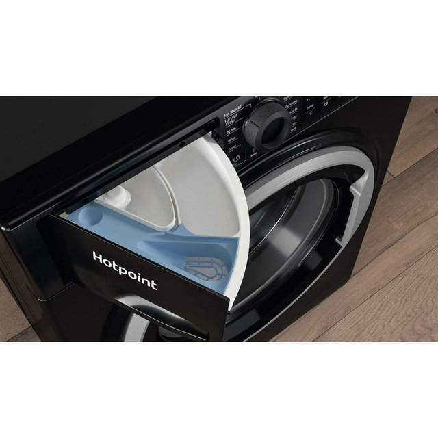 Hotpoint 9kg 1400 Spin Washing Machine NSWM945CBSUKN - Black