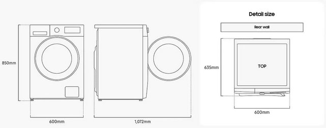 Samsung WW90CGC04DAEEU 9kg 1400 White Washing Machine