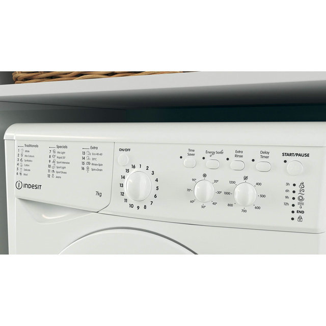 Indesit Ecotime 7kg Washing Machine - White