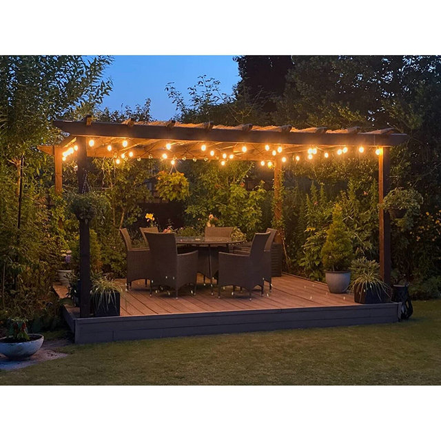 Maihaha 107FT Outdoor Garden LED String Lights 32X1W LED Bulbs Garden String