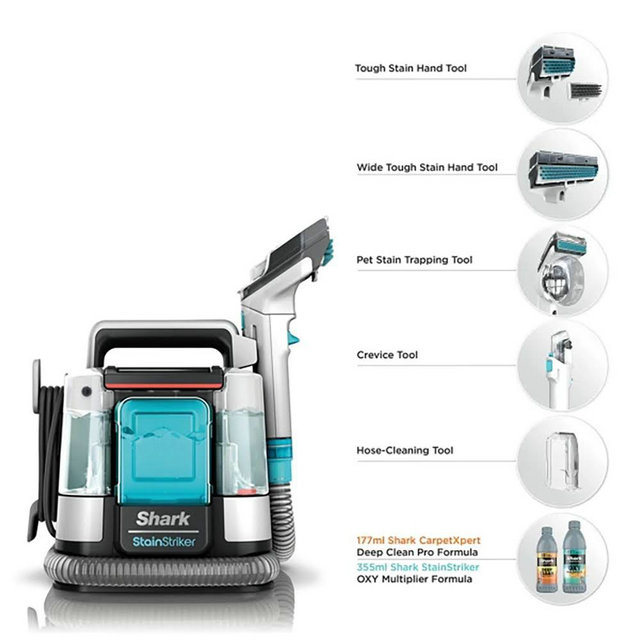 Shark EX200UK CarpetXpert Deep Carpet Cleaner, StainStriker