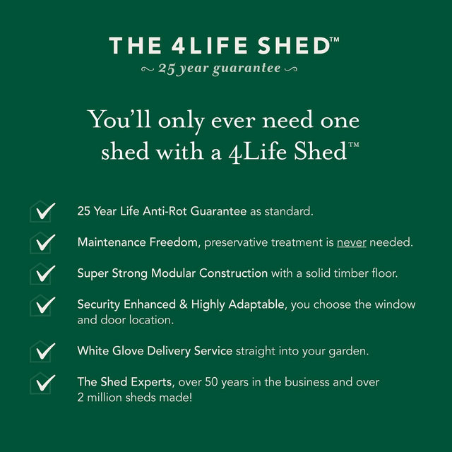 Forest 4LIFE Apex Shed