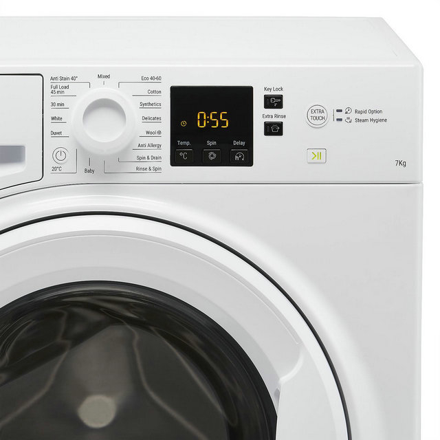 Hotpoint 7kg 1400rpm Washing Machine - White NSWM743UWUKN