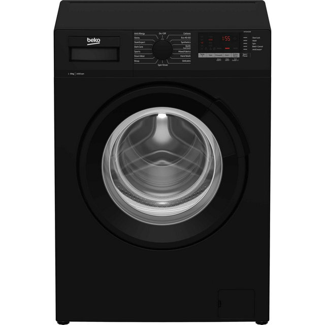 Beko WTL84151B 8kg Washing Machine Black 1400 RPM C Rated