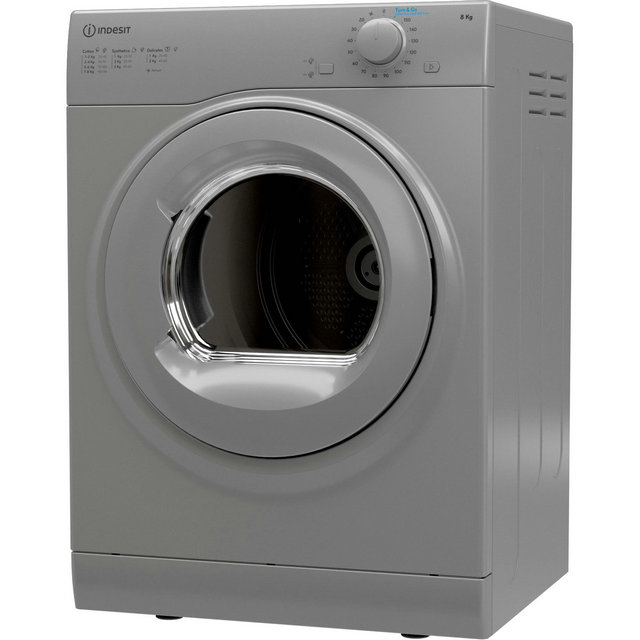 Indesit I1D80SUK 8kg Vented Tumble Dryer - Silver