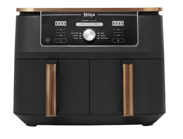 Ninja Foodi Max 9.5L Dual Zone Air Fryer - AF400UKCP - Copper / Black