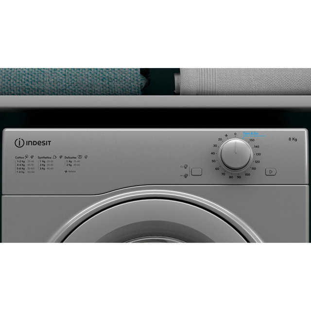 Indesit I1D80SUK 8kg Vented Tumble Dryer - Silver