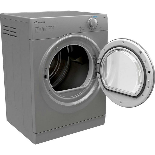 Indesit I1D80SUK 8kg Vented Tumble Dryer - Silver