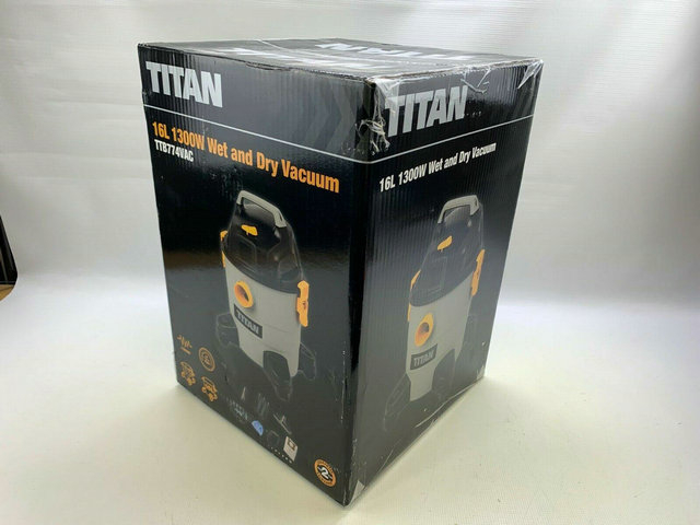 Titan TTB774VAC 1300W 16Ltr Wet & Dry Vacuum Cleaner 220-240V