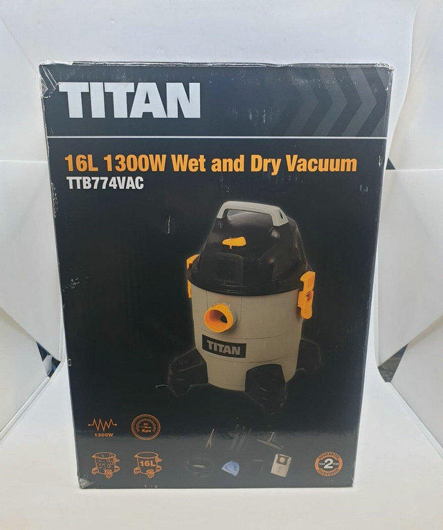 Titan TTB774VAC 1300W 16Ltr Wet & Dry Vacuum Cleaner 220-240V