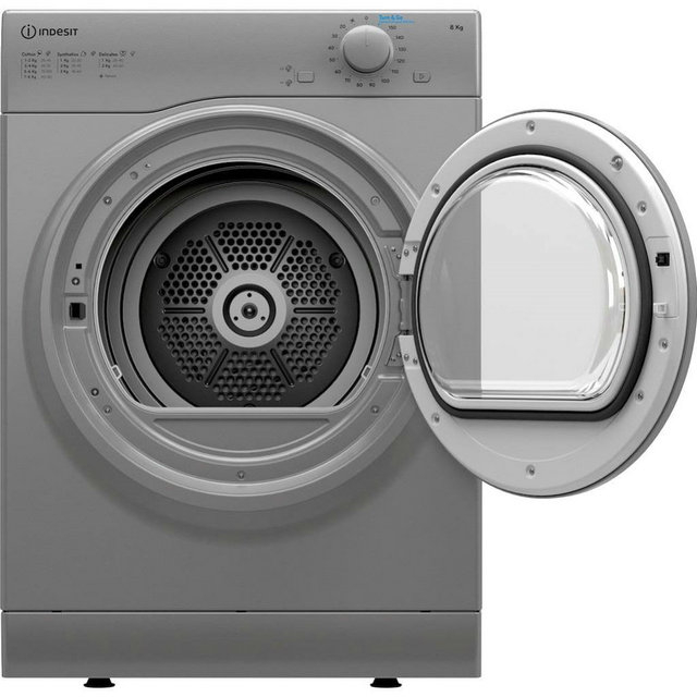 Indesit I1D80SUK 8kg Vented Tumble Dryer - Silver