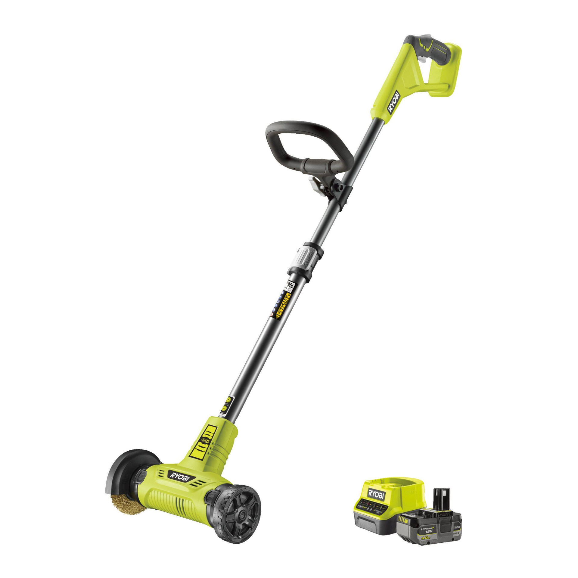 Ryobi RY18PCA-140 18V One+ Cordless Patio Cleaner With Wire Brush (1 x 4.0Ah)