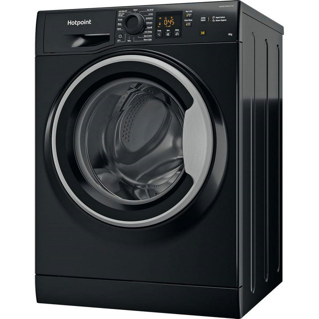 Hotpoint NSWM845CBSUKN 8kg Washing Machine 1400 RPM Black