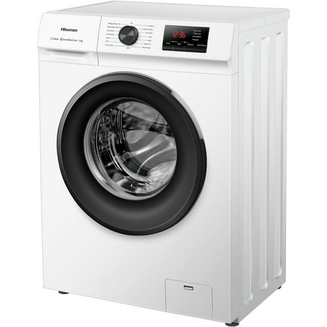 Hisense WFVB7012EM 1 Series Washing Machine - 7kg - 1200 Spin - White - Freestanding