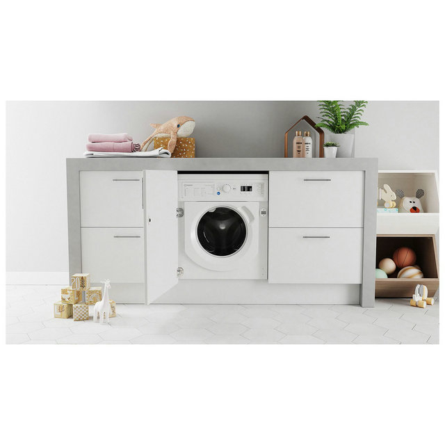 Indesit BIWMIL91485UK 9kg 1400rpm Integrated Washing Machine - White