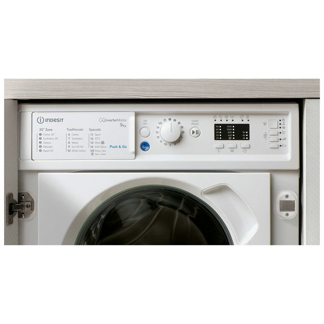 Indesit BIWMIL91485UK 9kg 1400rpm Integrated Washing Machine - White