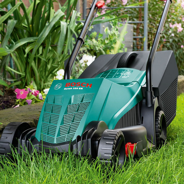 Bosch Rotak 32-12 Corded Electric Lawnmower - 1200W