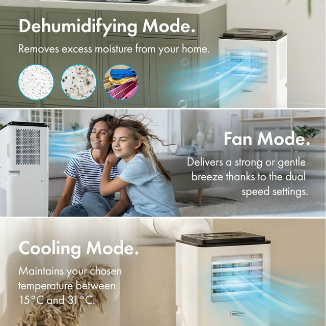 VonHaus Air Conditioner 5000 BTU, Portable Air Conditioning Unit With 5 Modes