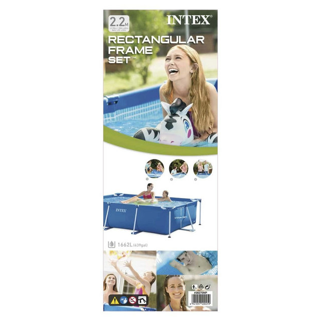 Intex Swimming Pool Rectangular Frame 220X150X60 cm 28270NP