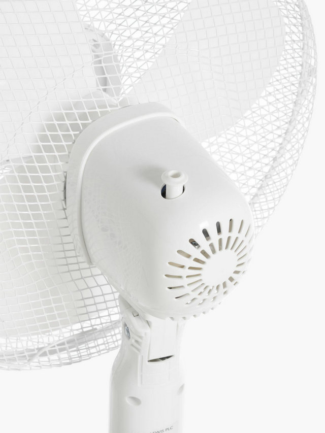 John Lewis ANYDAY Pedestal Fan, 16 Inch, White