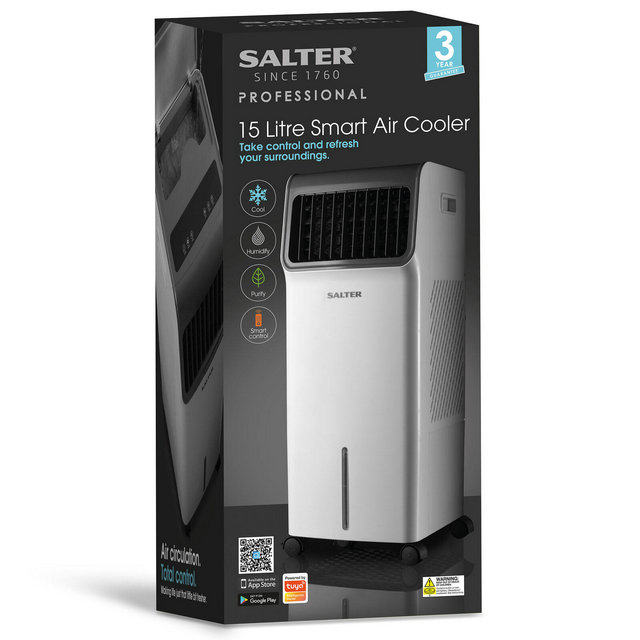 Salter Professional Air Cooler 15 Litre CoolHumidifyPurify Air Digital Panel