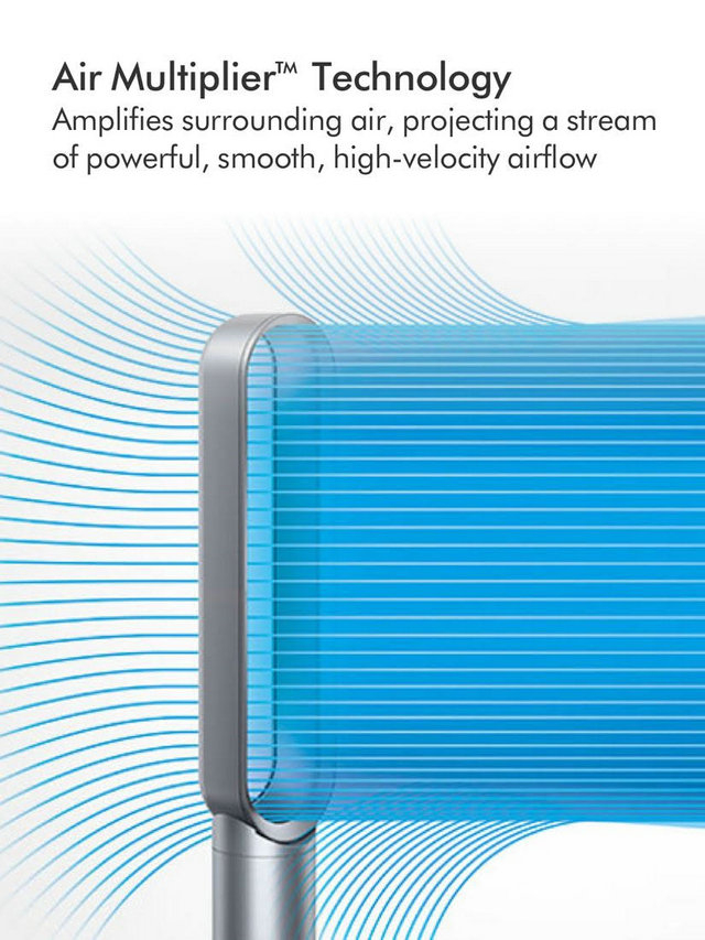 Dyson Am07 Tower Fan - White & Silver