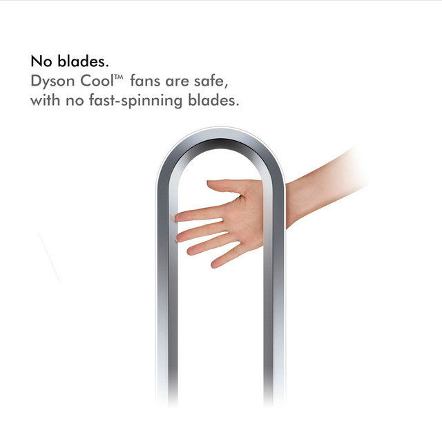 Dyson Am07 Tower Fan - White & Silver