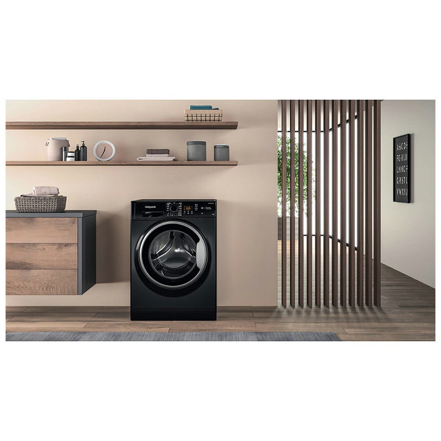 Hotpoint NSWM1045CBSUKN 10kg 1400 Black Washing Machine