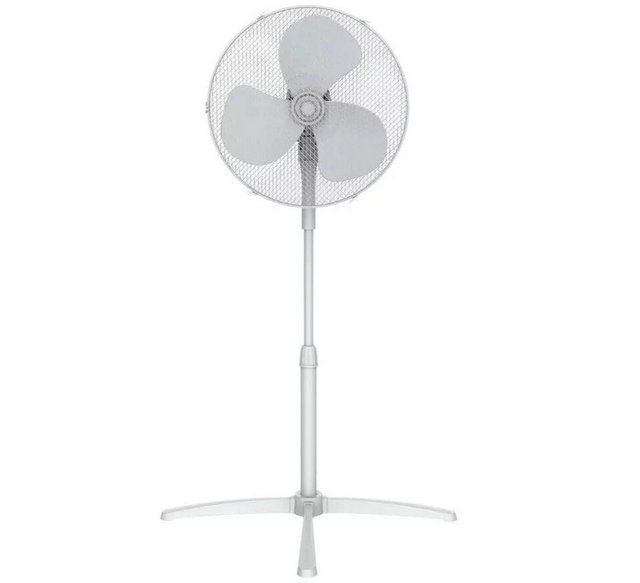 Challenge 16 Inch Oscillating Pedestal Fan - 3 Speed - White