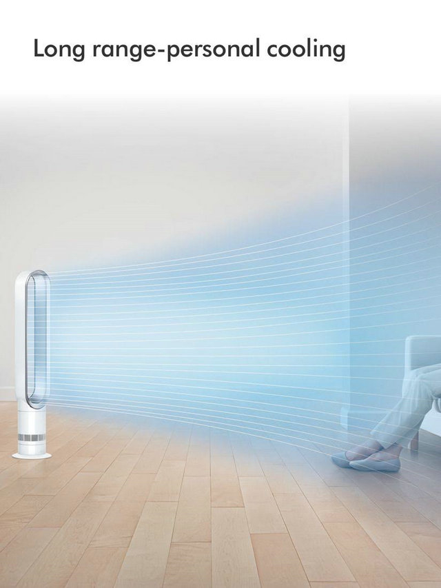 Dyson Am07 Tower Fan - White & Silver