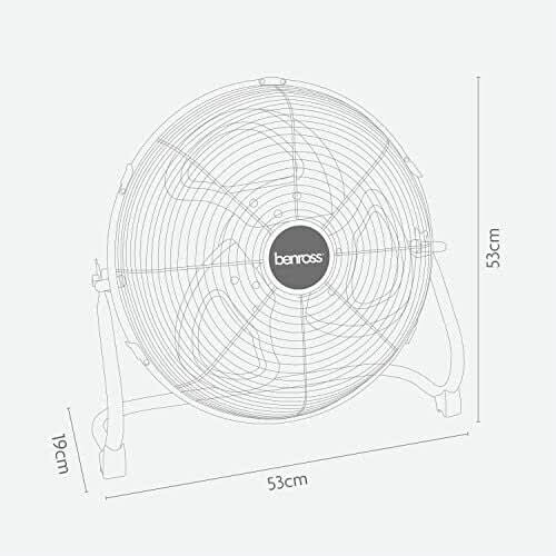 18 Inch High Velocity Chrome Fan