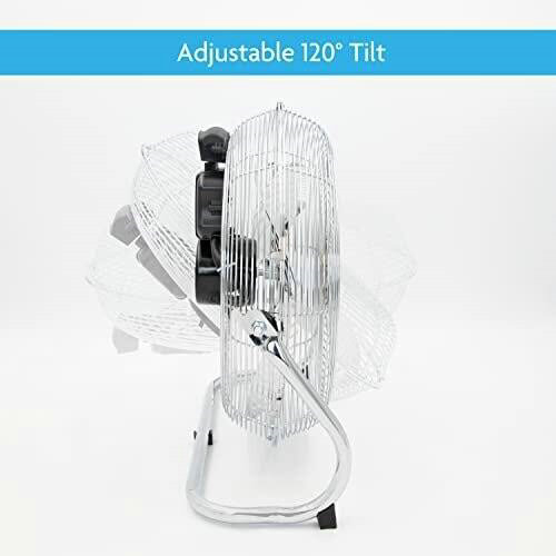 18 Inch High Velocity Chrome Fan