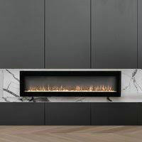 40/50/60 Inch Efficient Wall Mounted Electric Fireplace 1800W Floorstanding Fireplaces