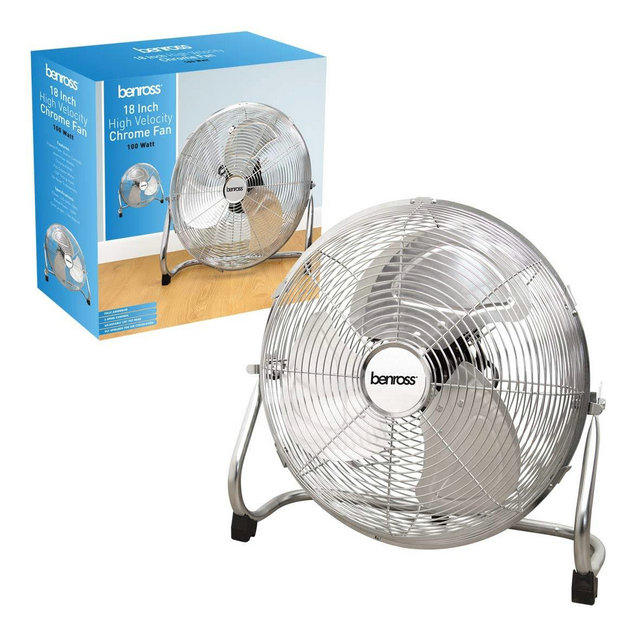 18 Inch High Velocity Chrome Fan