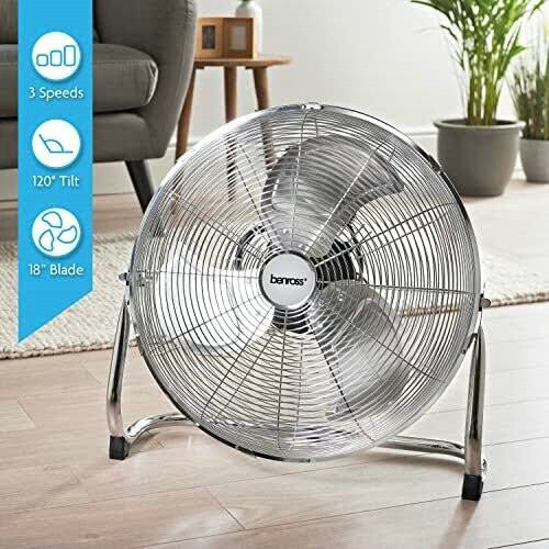 18 Inch High Velocity Chrome Fan