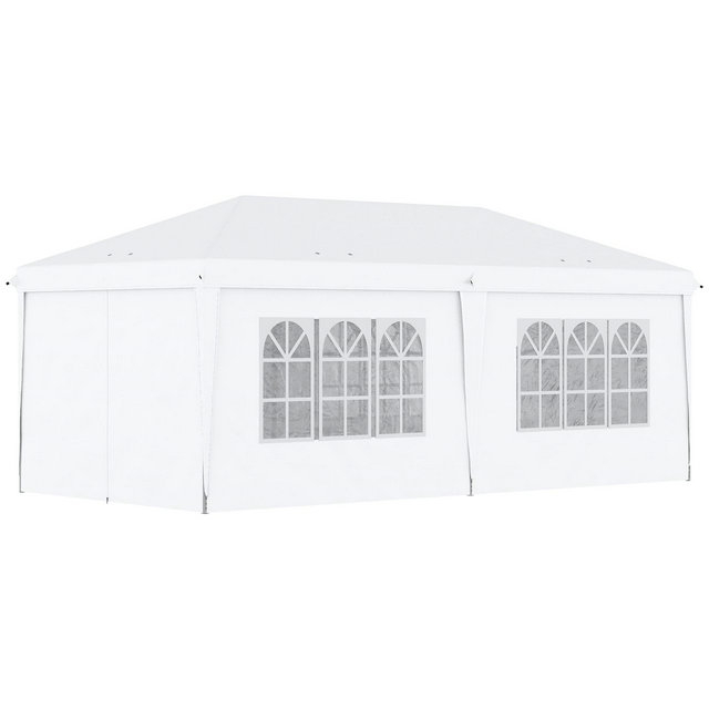 Outsunny 3 x 6 M Pop Up Gazebo With Sides And Windows, Height