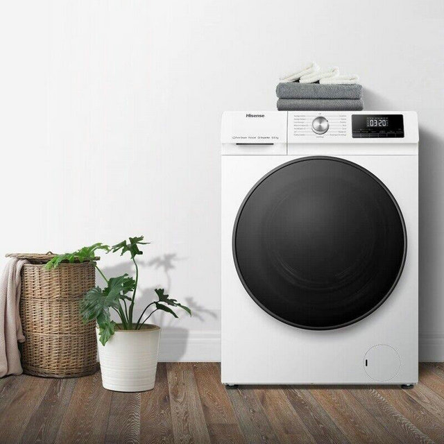 Hisense QA Series WDQA9014EVJM 9 kg Washer Dryer - White - Currys