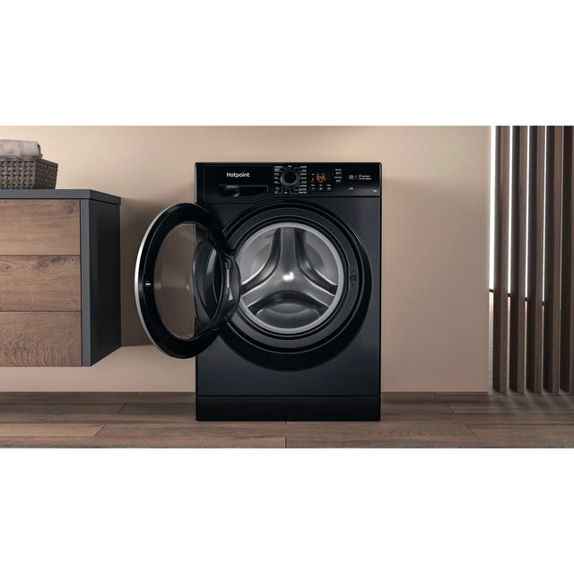 Hotpoint NSWM743UBSUKN 7kg 1400 Spin Washing Machine - Black