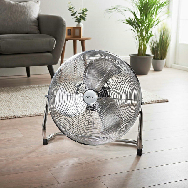 18 Inch High Velocity Chrome Fan