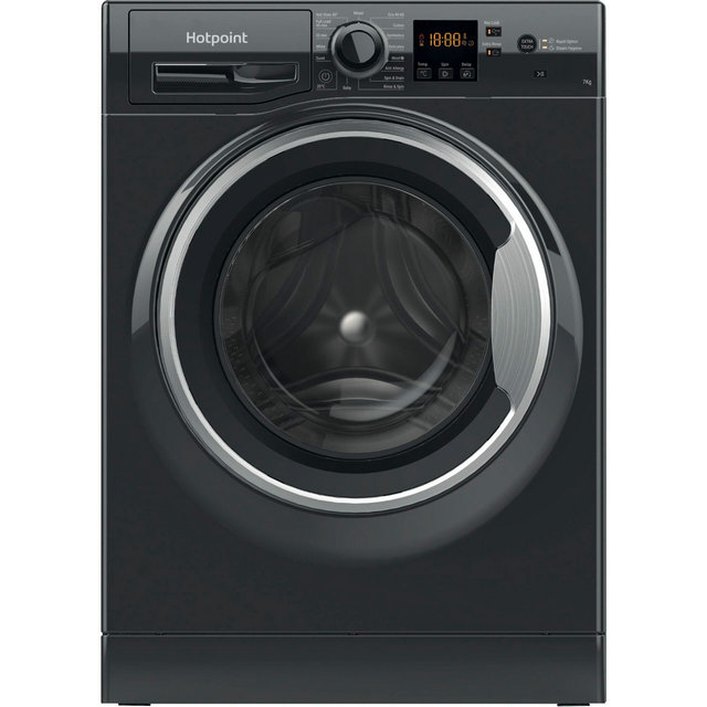 Hotpoint NSWM743UBSUKN 7kg 1400 Spin Washing Machine - Black