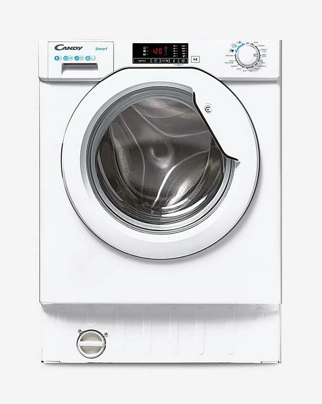 Candy CBW48D1E Integrated Washing Machine, 8kg, 1400 Rpm, White