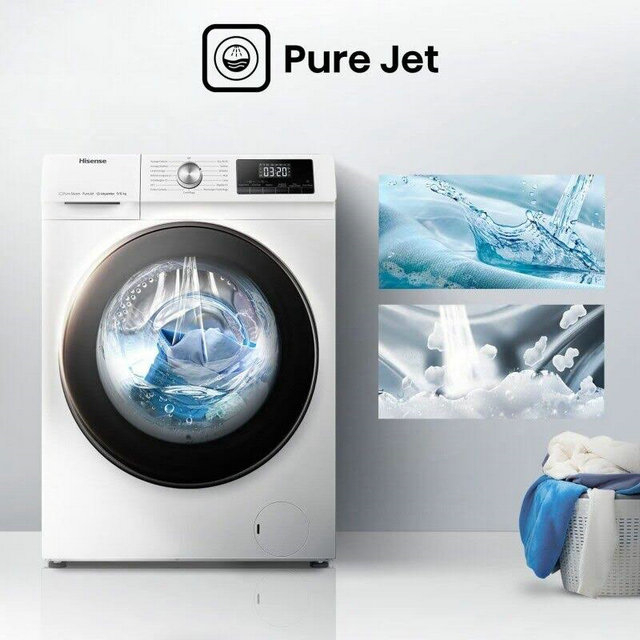 Hisense QA Series WDQA9014EVJM 9 kg Washer Dryer - White - Currys