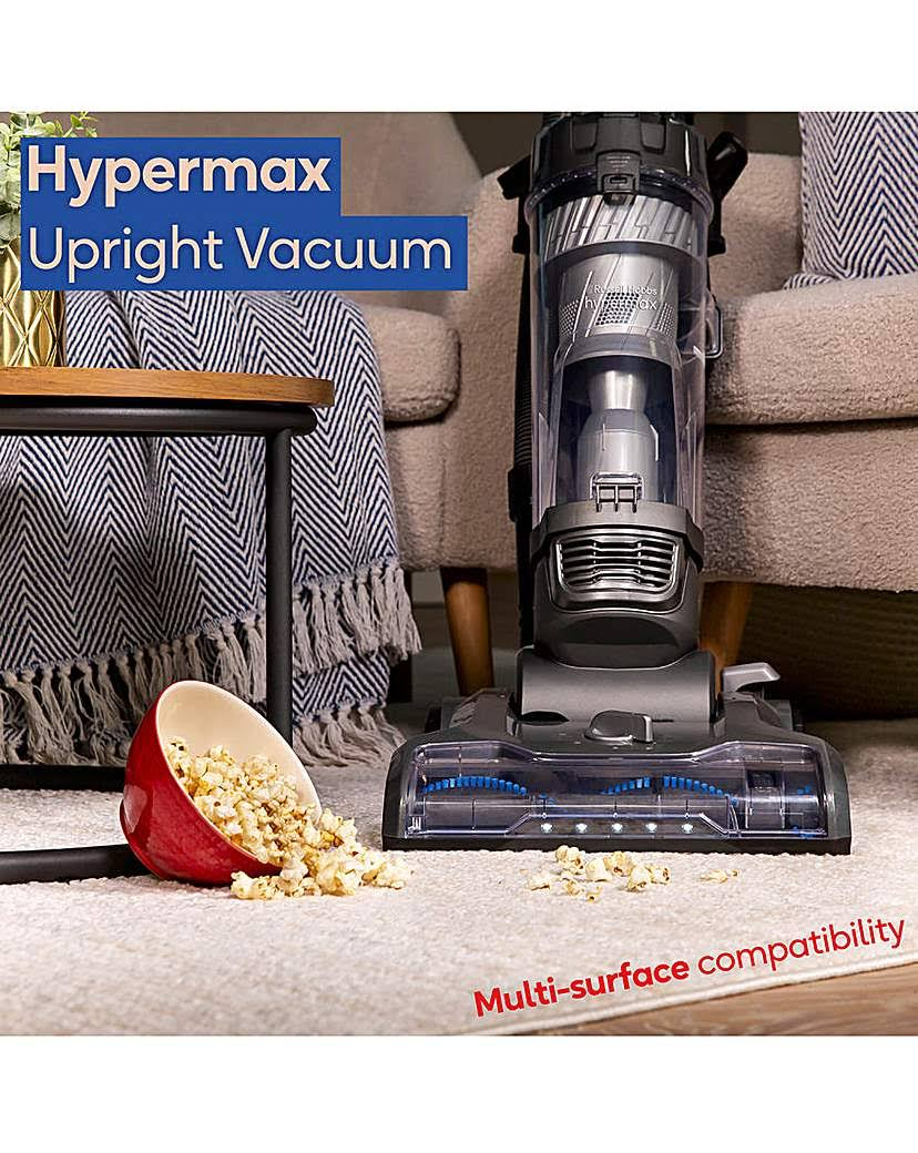 Russell Hobbs Upright Vacuum Cleaner Hypermax Multi Surface Grey Blue RHUV7001