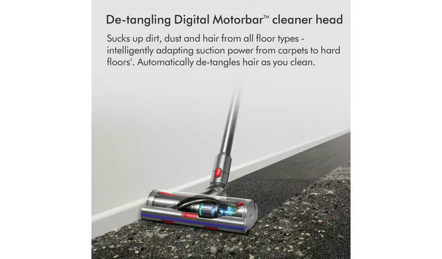 Dyson V15 Detect Total Clean Cordless Vacuum Cleaner Nickel & Black