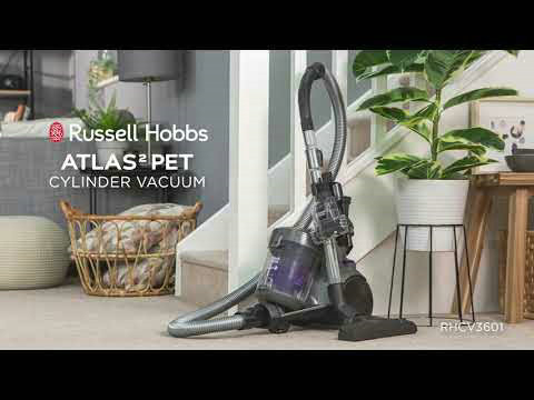 Russell Hobbs ATLAS2 Pet Cylinder Vacuum - Grey & Purple RHCV3601